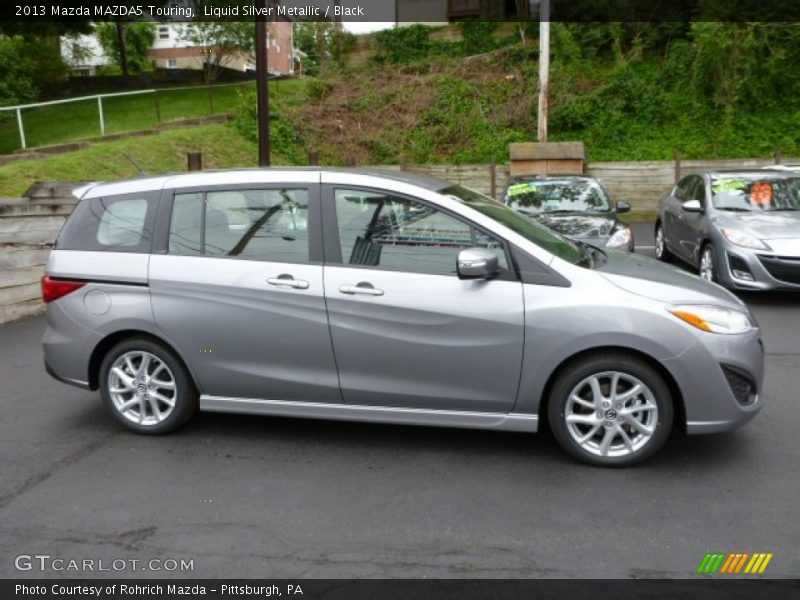 Liquid Silver Metallic / Black 2013 Mazda MAZDA5 Touring