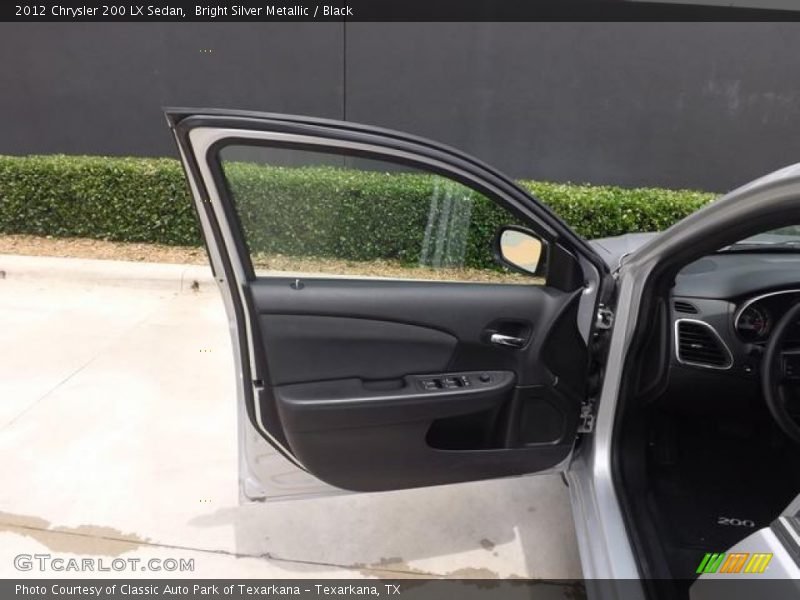 Bright Silver Metallic / Black 2012 Chrysler 200 LX Sedan