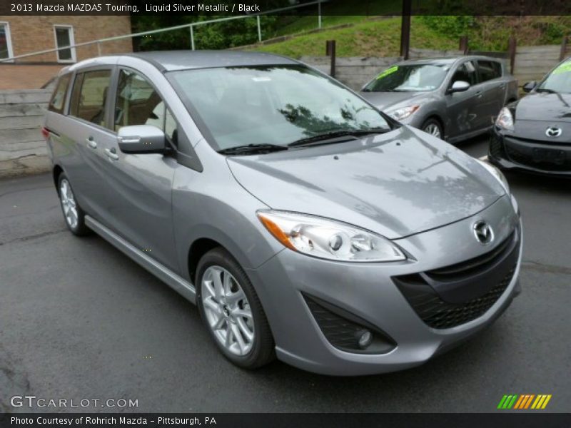 Liquid Silver Metallic / Black 2013 Mazda MAZDA5 Touring