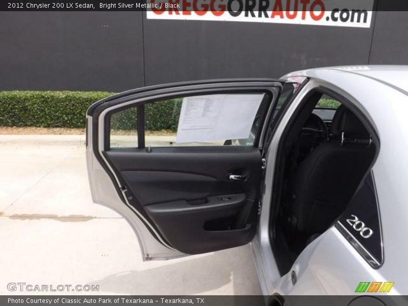 Bright Silver Metallic / Black 2012 Chrysler 200 LX Sedan