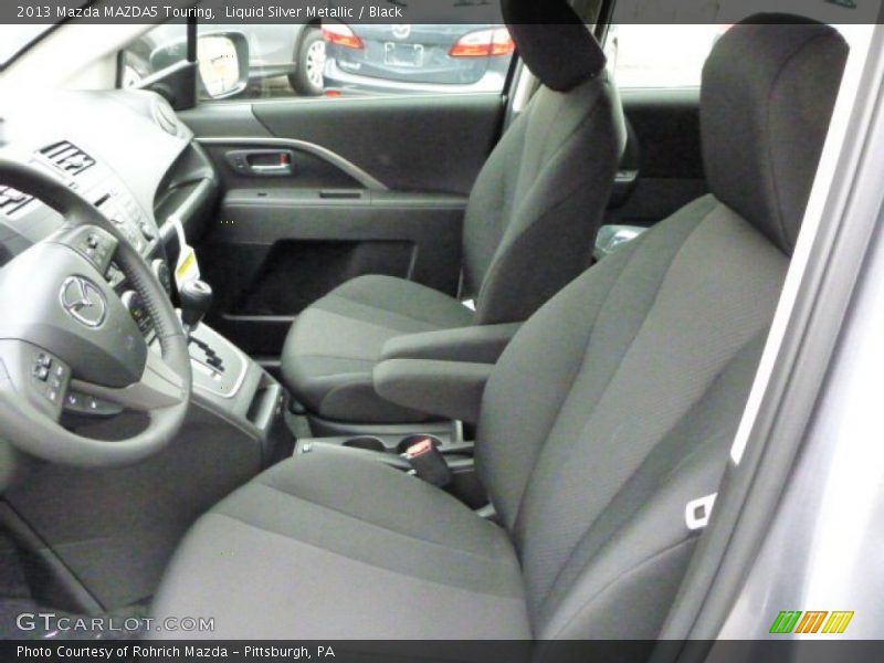 Liquid Silver Metallic / Black 2013 Mazda MAZDA5 Touring
