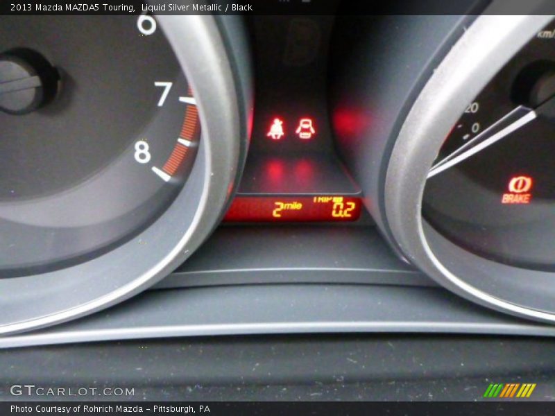 Liquid Silver Metallic / Black 2013 Mazda MAZDA5 Touring