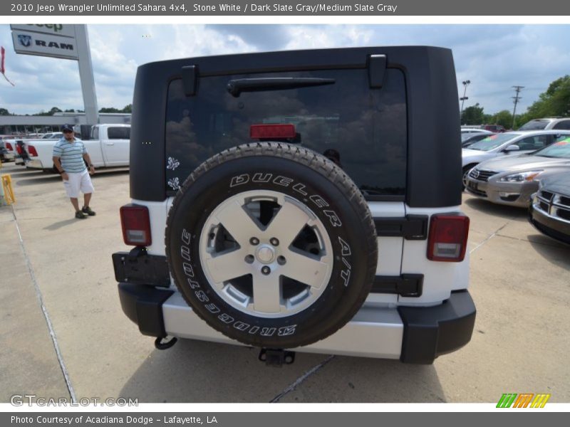 Stone White / Dark Slate Gray/Medium Slate Gray 2010 Jeep Wrangler Unlimited Sahara 4x4