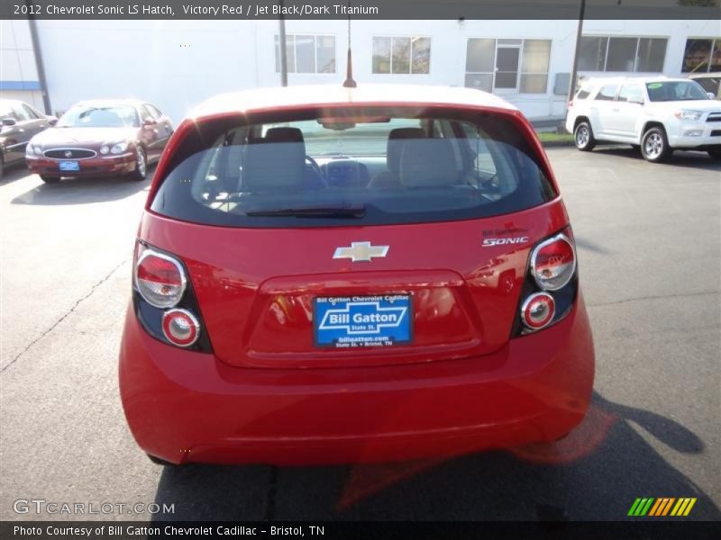Victory Red / Jet Black/Dark Titanium 2012 Chevrolet Sonic LS Hatch