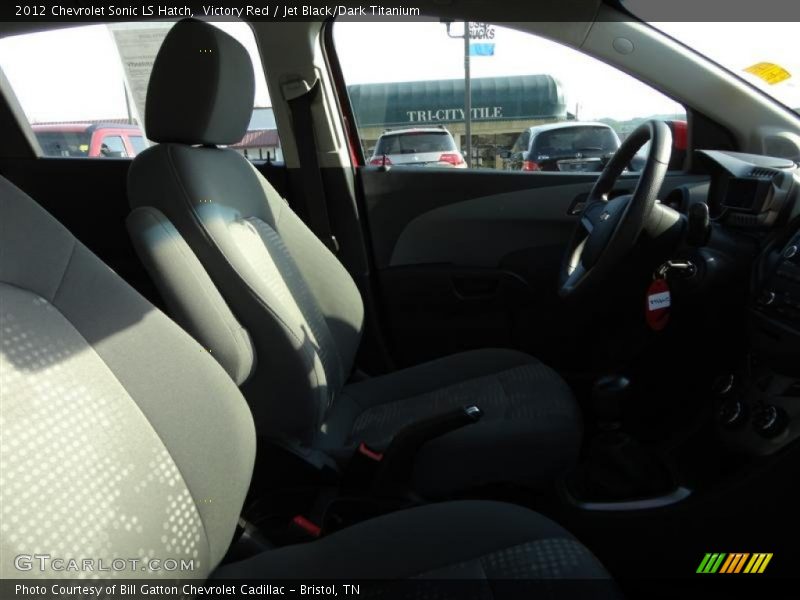 Victory Red / Jet Black/Dark Titanium 2012 Chevrolet Sonic LS Hatch