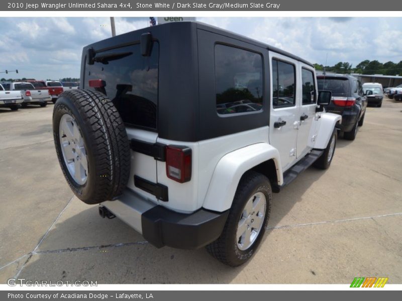 Stone White / Dark Slate Gray/Medium Slate Gray 2010 Jeep Wrangler Unlimited Sahara 4x4