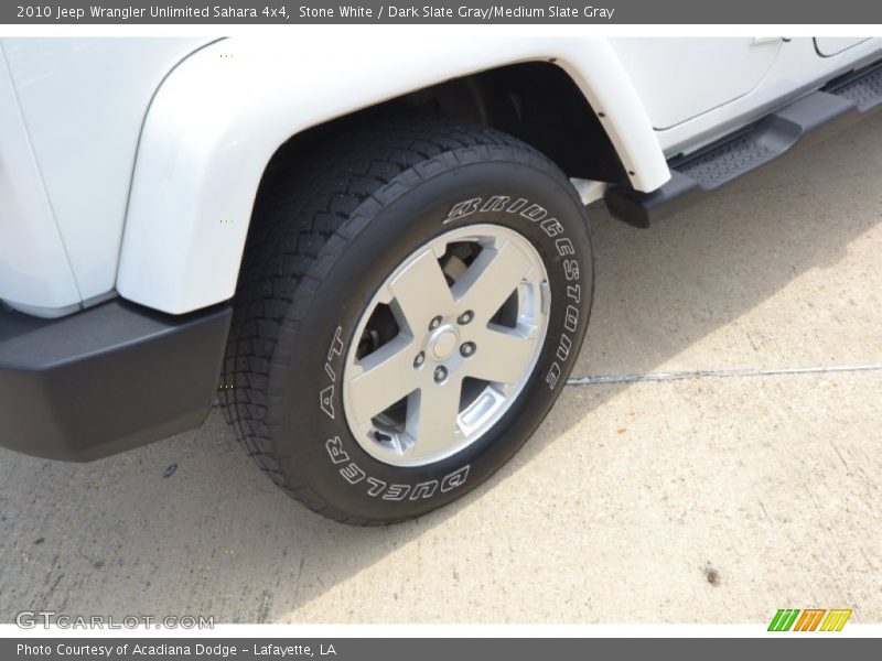 Stone White / Dark Slate Gray/Medium Slate Gray 2010 Jeep Wrangler Unlimited Sahara 4x4