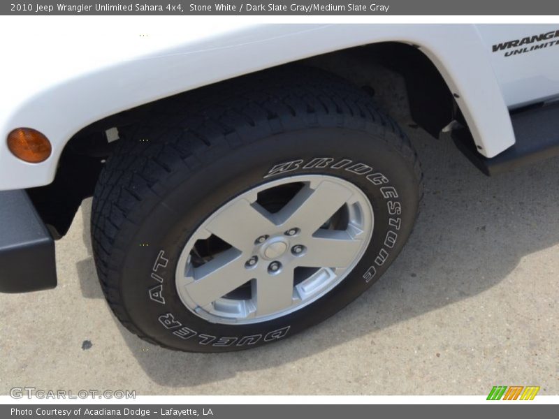 Stone White / Dark Slate Gray/Medium Slate Gray 2010 Jeep Wrangler Unlimited Sahara 4x4