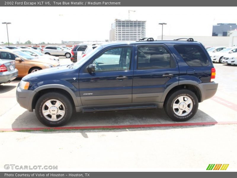 True Blue Metallic / Medium Parchment 2002 Ford Escape XLT V6