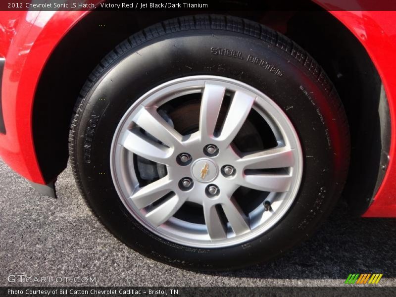 Victory Red / Jet Black/Dark Titanium 2012 Chevrolet Sonic LS Hatch