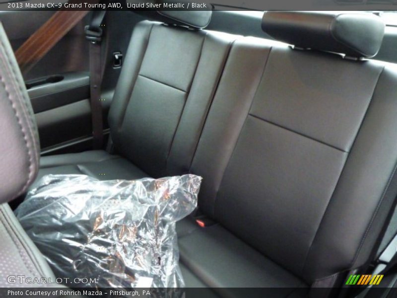 Liquid Silver Metallic / Black 2013 Mazda CX-9 Grand Touring AWD