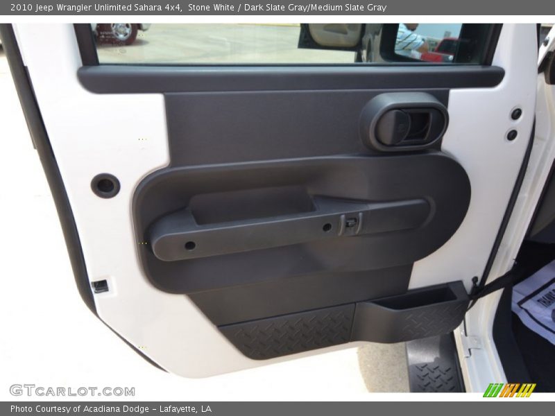 Stone White / Dark Slate Gray/Medium Slate Gray 2010 Jeep Wrangler Unlimited Sahara 4x4