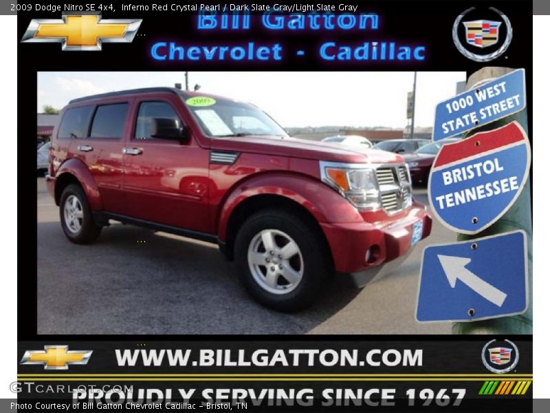 Inferno Red Crystal Pearl / Dark Slate Gray/Light Slate Gray 2009 Dodge Nitro SE 4x4