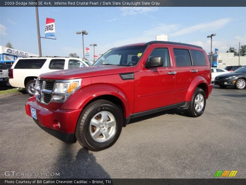Inferno Red Crystal Pearl / Dark Slate Gray/Light Slate Gray 2009 Dodge Nitro SE 4x4