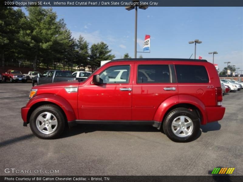 Inferno Red Crystal Pearl / Dark Slate Gray/Light Slate Gray 2009 Dodge Nitro SE 4x4