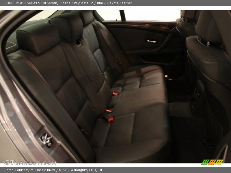 Space Grey Metallic / Black Dakota Leather 2008 BMW 5 Series 550i Sedan