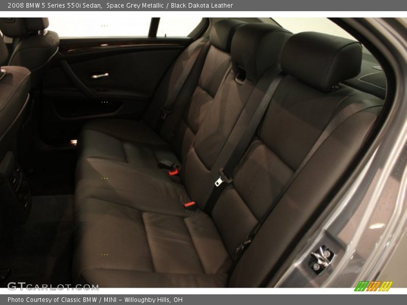 Space Grey Metallic / Black Dakota Leather 2008 BMW 5 Series 550i Sedan