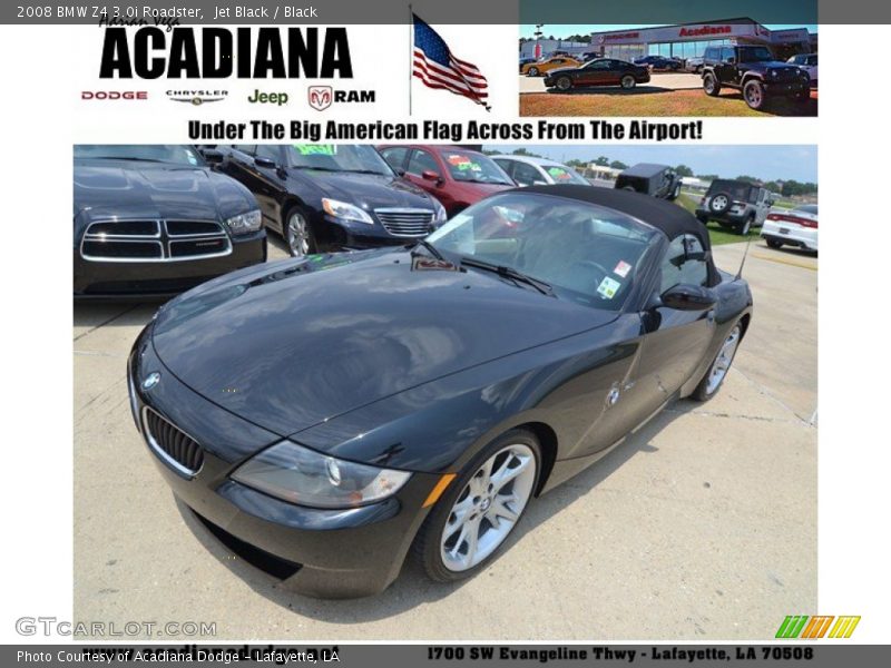 Jet Black / Black 2008 BMW Z4 3.0i Roadster