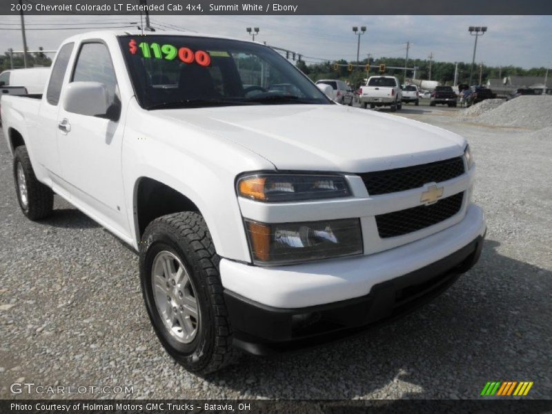 Summit White / Ebony 2009 Chevrolet Colorado LT Extended Cab 4x4