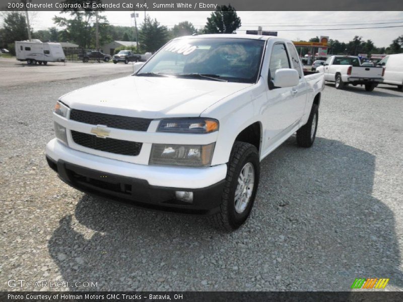 Summit White / Ebony 2009 Chevrolet Colorado LT Extended Cab 4x4