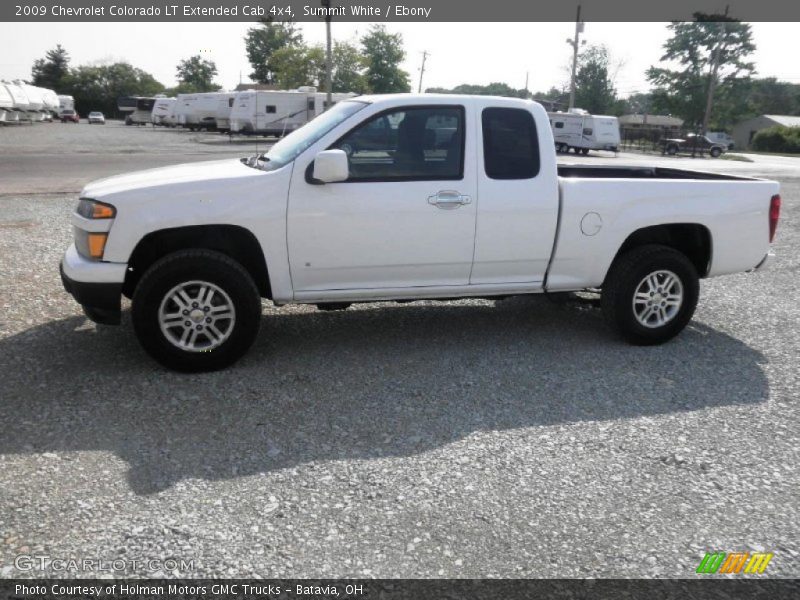 Summit White / Ebony 2009 Chevrolet Colorado LT Extended Cab 4x4