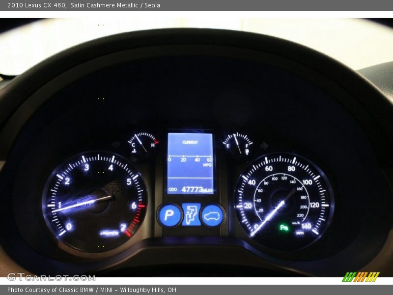 Satin Cashmere Metallic / Sepia 2010 Lexus GX 460