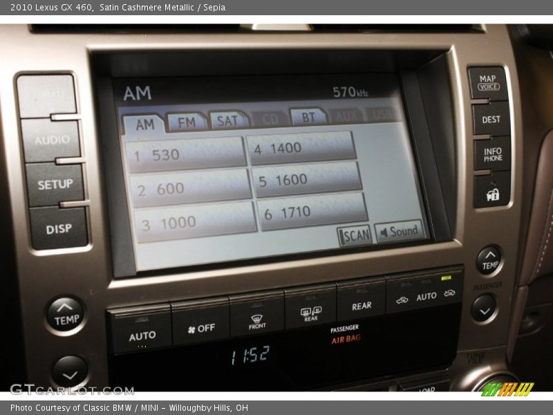 Satin Cashmere Metallic / Sepia 2010 Lexus GX 460