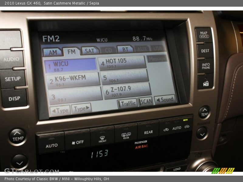 Satin Cashmere Metallic / Sepia 2010 Lexus GX 460