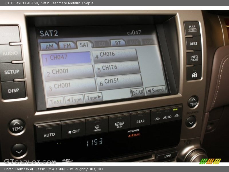 Satin Cashmere Metallic / Sepia 2010 Lexus GX 460