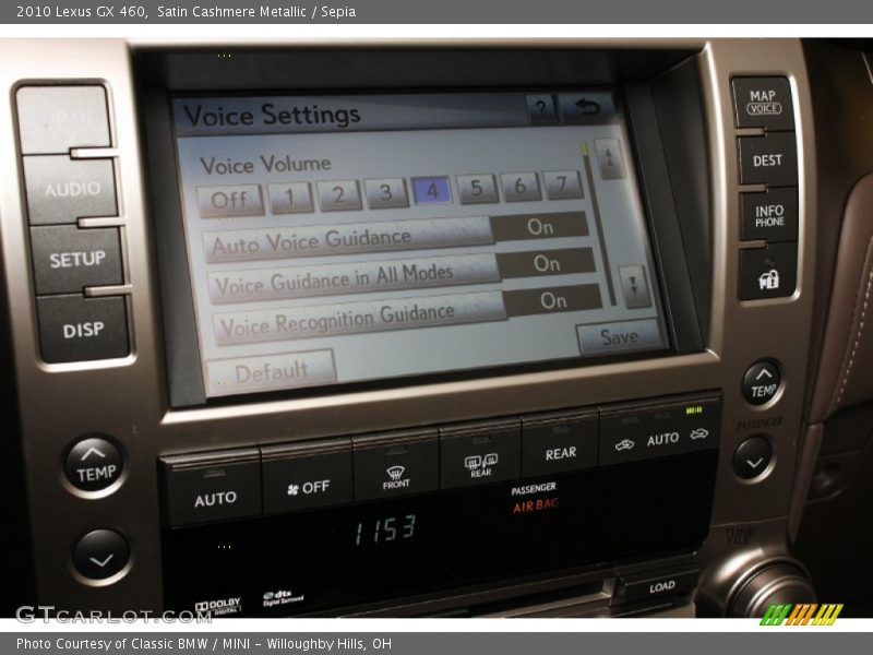 Satin Cashmere Metallic / Sepia 2010 Lexus GX 460