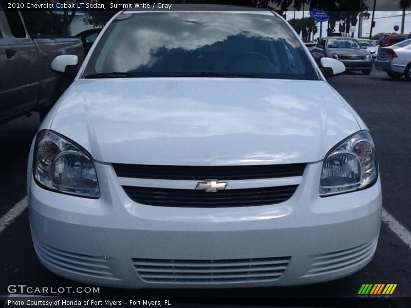 Summit White / Gray 2010 Chevrolet Cobalt LT Sedan