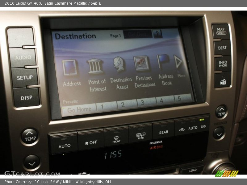 Satin Cashmere Metallic / Sepia 2010 Lexus GX 460