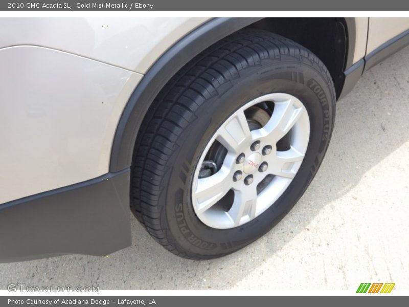 Gold Mist Metallic / Ebony 2010 GMC Acadia SL