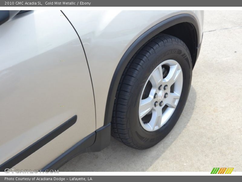 Gold Mist Metallic / Ebony 2010 GMC Acadia SL