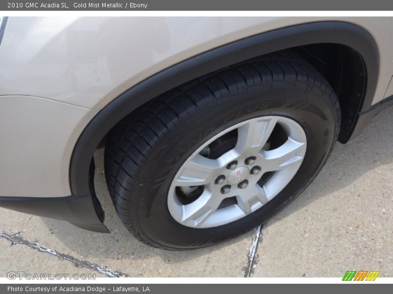 Gold Mist Metallic / Ebony 2010 GMC Acadia SL