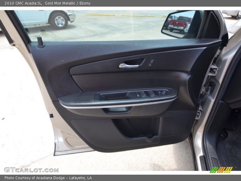 Gold Mist Metallic / Ebony 2010 GMC Acadia SL