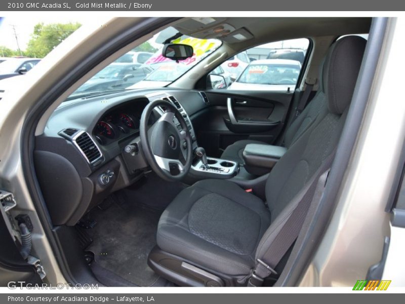  2010 Acadia SL Ebony Interior