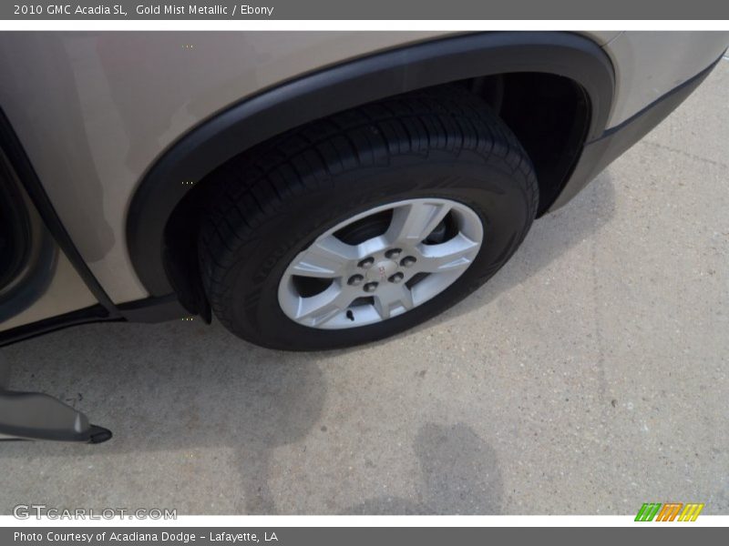 Gold Mist Metallic / Ebony 2010 GMC Acadia SL