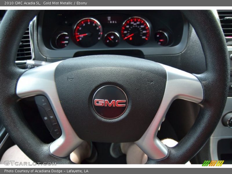 Gold Mist Metallic / Ebony 2010 GMC Acadia SL