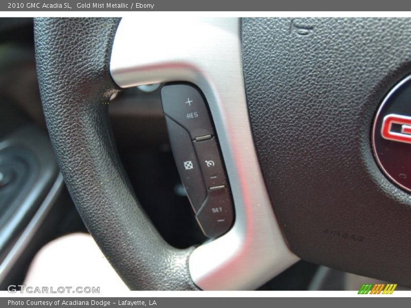 Gold Mist Metallic / Ebony 2010 GMC Acadia SL