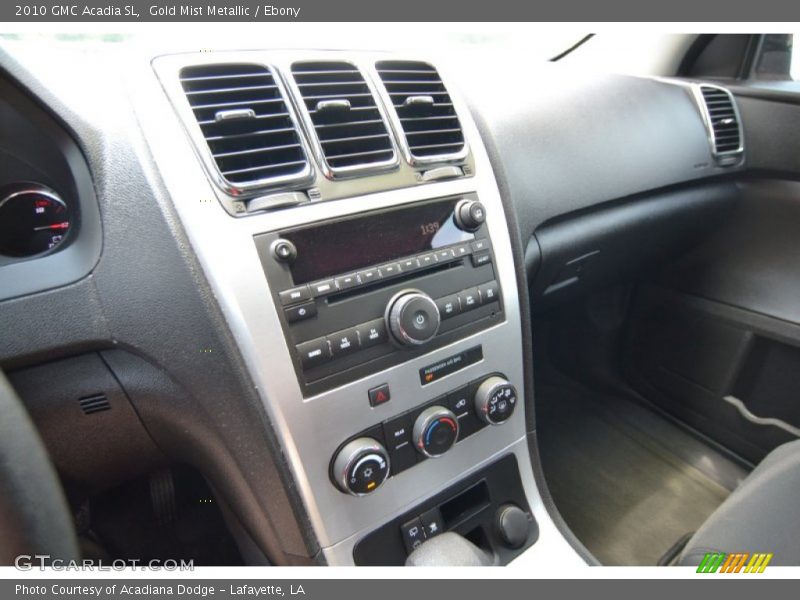 Gold Mist Metallic / Ebony 2010 GMC Acadia SL