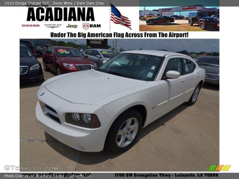Stone White / Dark Slate Gray 2010 Dodge Charger SXT