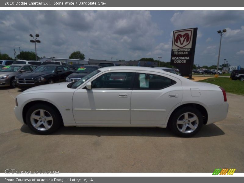 Stone White / Dark Slate Gray 2010 Dodge Charger SXT