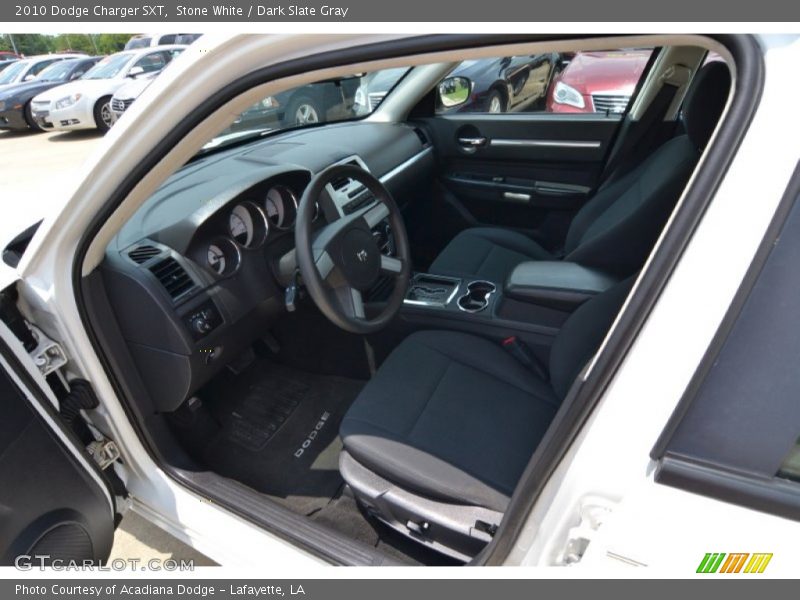 Stone White / Dark Slate Gray 2010 Dodge Charger SXT