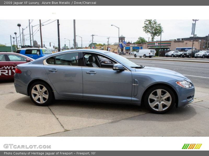 Azure Blue Metallic / Dove/Charcoal 2009 Jaguar XF Luxury