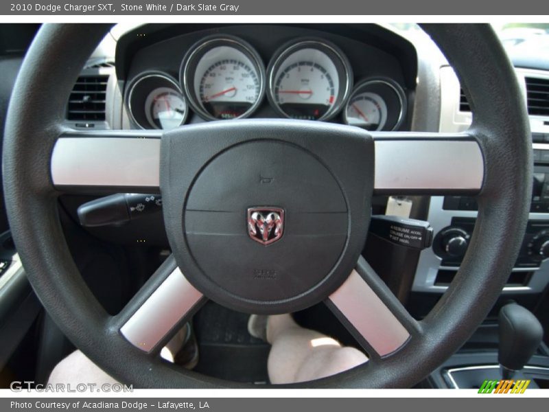 Stone White / Dark Slate Gray 2010 Dodge Charger SXT