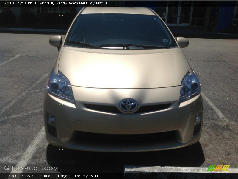 Sandy Beach Metallic / Bisque 2010 Toyota Prius Hybrid III