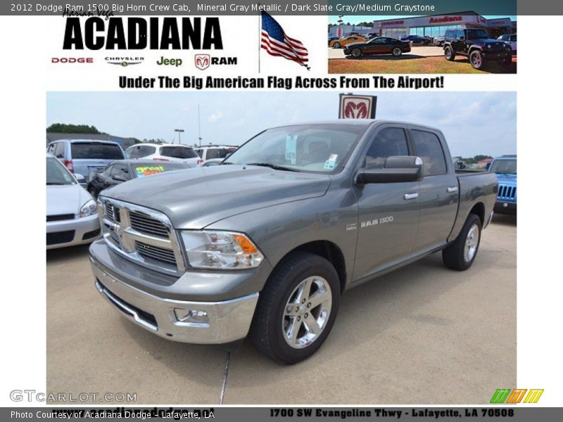 Mineral Gray Metallic / Dark Slate Gray/Medium Graystone 2012 Dodge Ram 1500 Big Horn Crew Cab