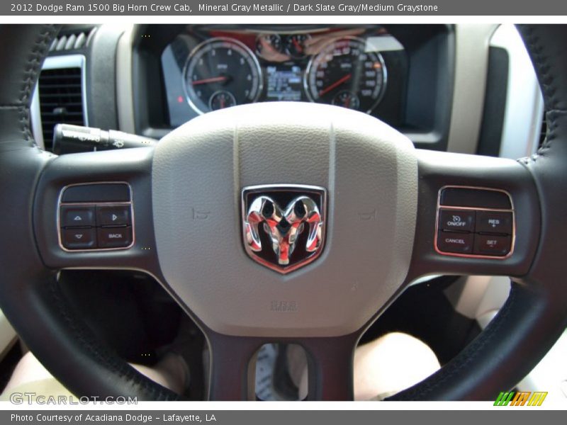 Mineral Gray Metallic / Dark Slate Gray/Medium Graystone 2012 Dodge Ram 1500 Big Horn Crew Cab