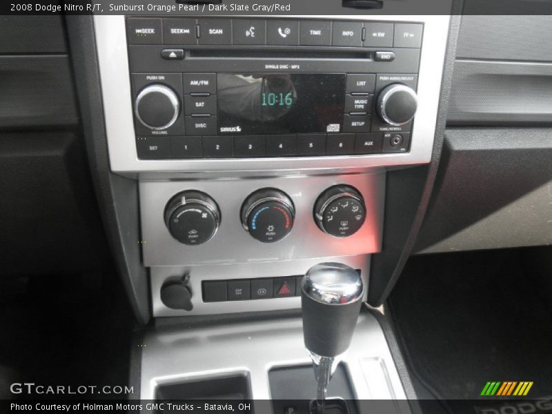 Sunburst Orange Pearl / Dark Slate Gray/Red 2008 Dodge Nitro R/T